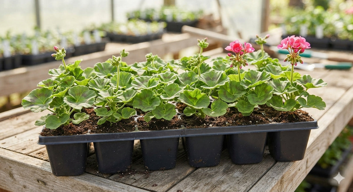 COMING SOON! Soft Pink Bush Pelargonium Seedlings (Garden Geranium)