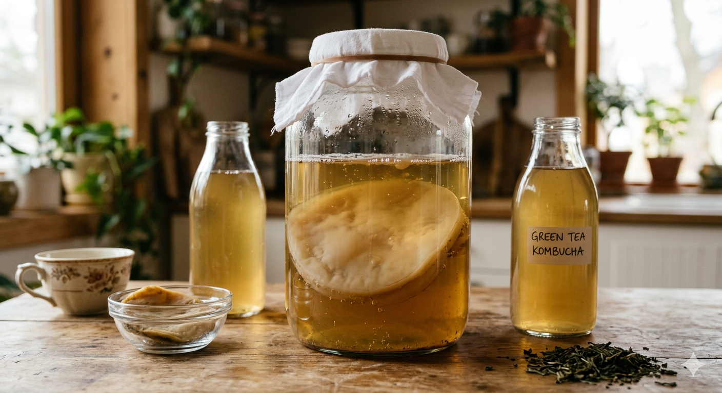 Green Tea SCOBY | Premium Kombucha Starter Culture